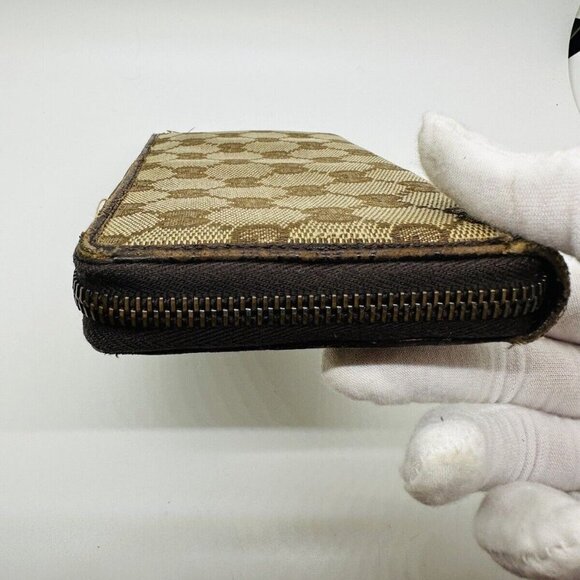 Gucci Large Double  G Monogrammed Zippy wallet Vintage Luxury Accessory - Picture 4 of 12